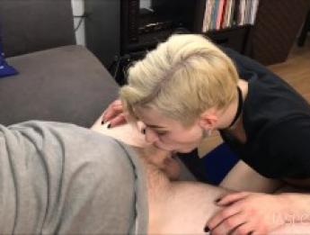 Jasper Blue: сперма в рот, поклонение члену, HD