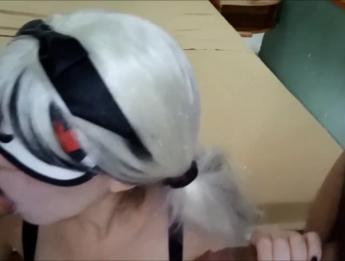 ThicciVelvet - Симпатичная дразнить, мастурбирует и минет с двумя членами